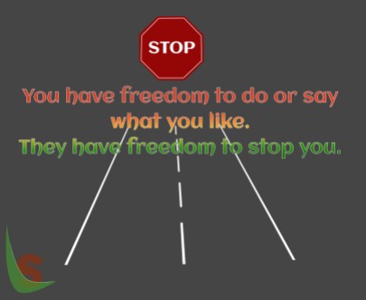 Freedom to stop you