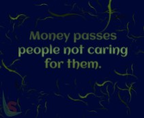 Money passes people